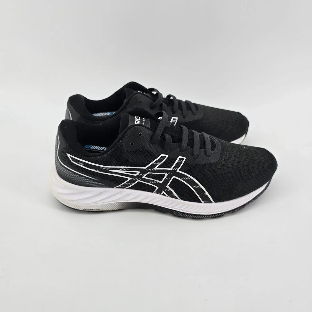 Asics Gel-Excite 9 Mens Running Shoes Black White 1011B338 Athletic Sneakers 8.5